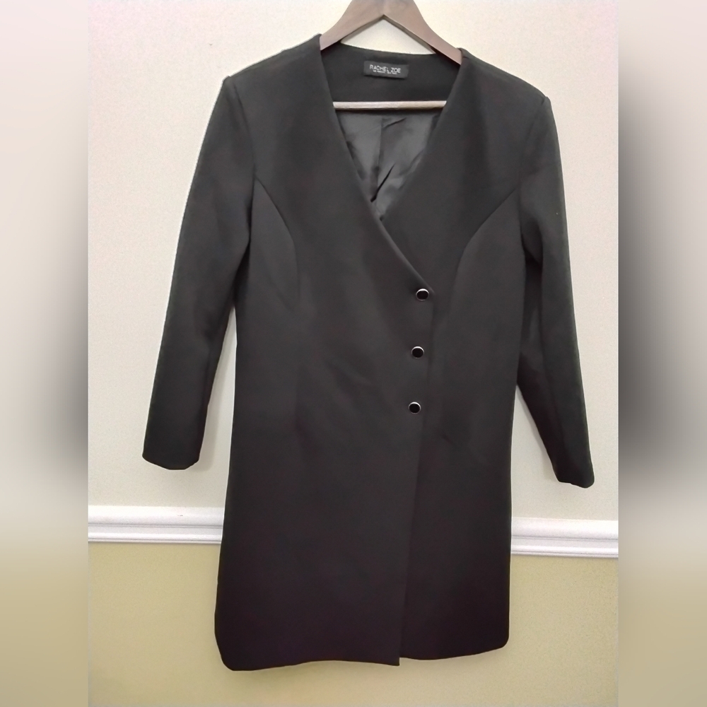 Rachel Zoe Black Blazer Dress Large